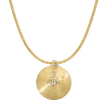 Medium Cymbal Pendant - Champagne Diamond