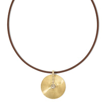 Medium Cymbal Pendant - Champagne Diamond