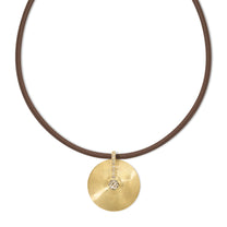 Medium Cymbal Pendant - Champagne Diamond