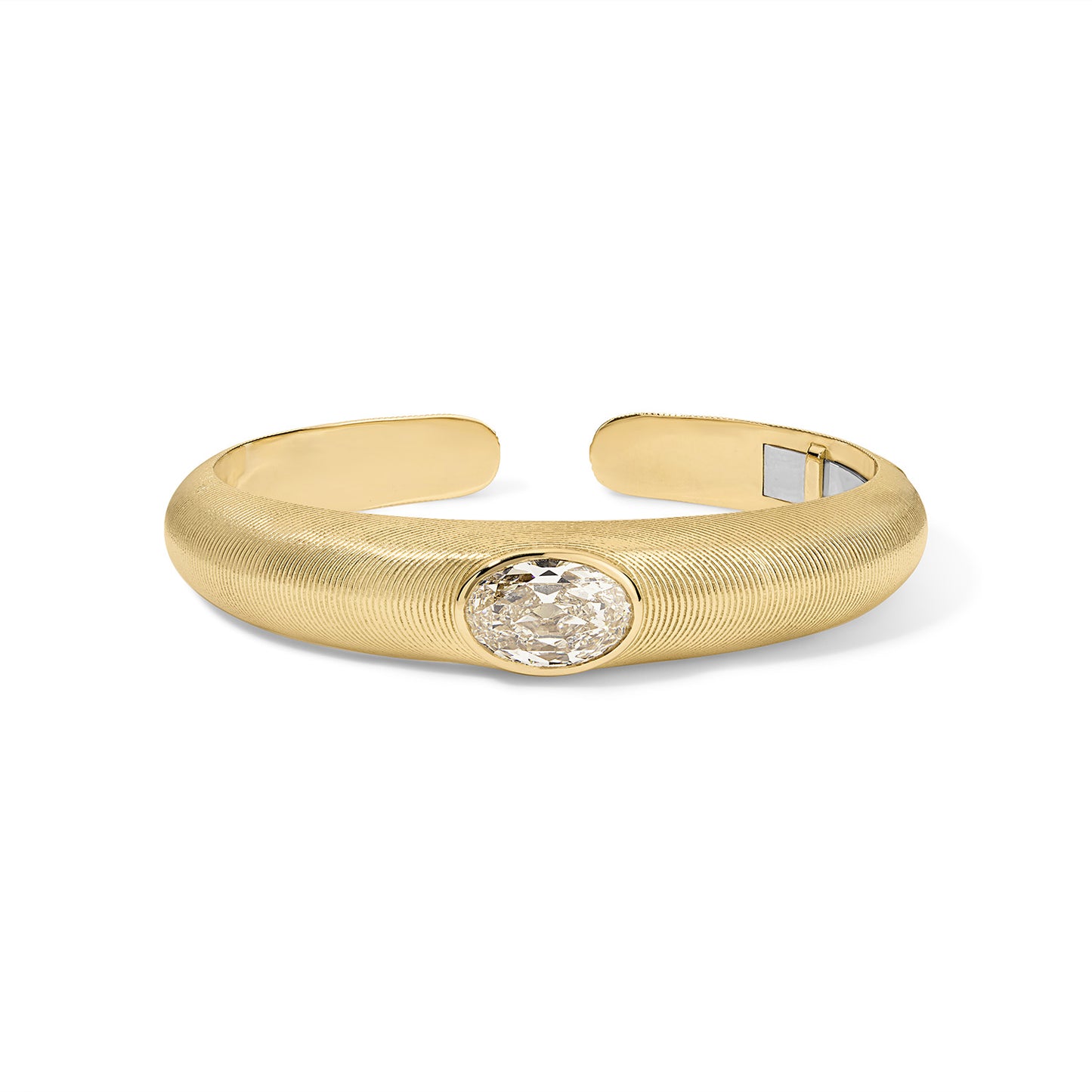 Cymbal Cuff 3.93ct Oval Diamond