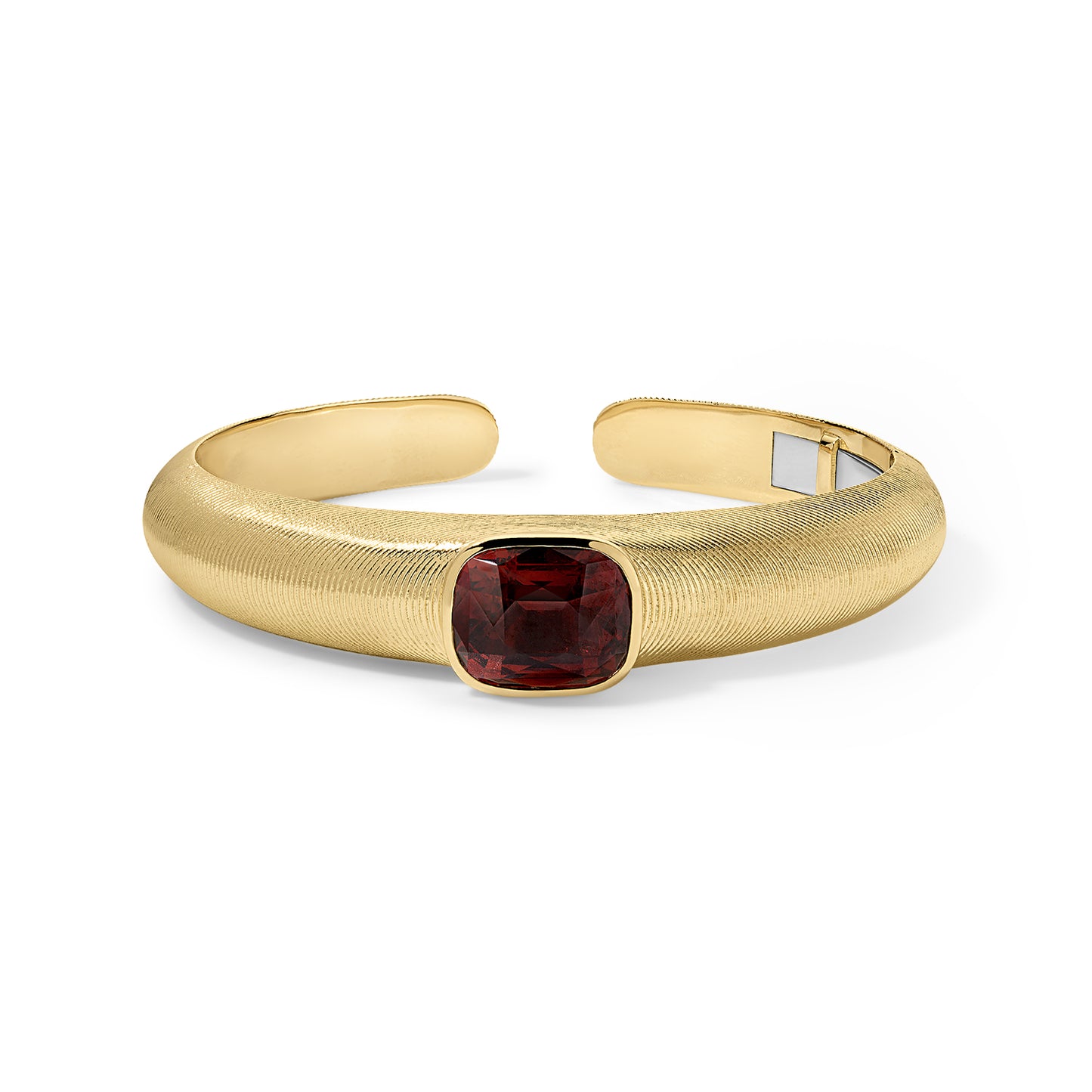 Cymbal Cuff 12.35ct Spessartite Garnet Cushion