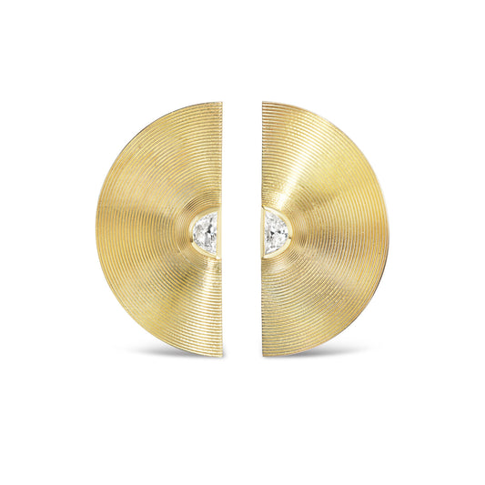 Diamond Cymbal Earrings
