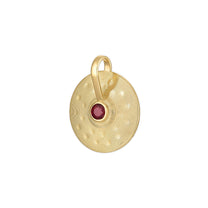 Small Cymbal Pendant - Ruby