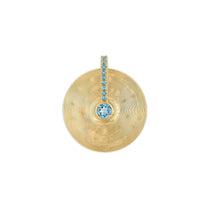 Medium Cymbal Pendant - Aquamarine