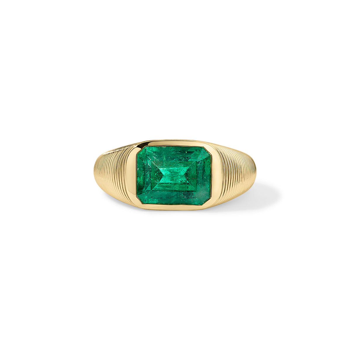Cymbal Ring 4.88ct Emerald