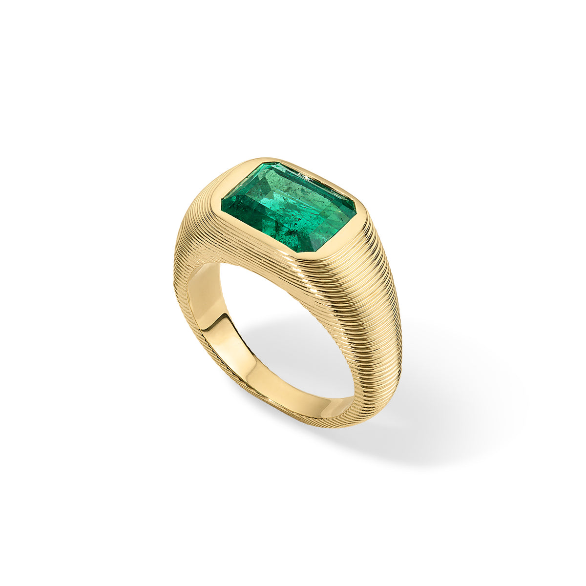 Cymbal Ring 4.88ct Emerald