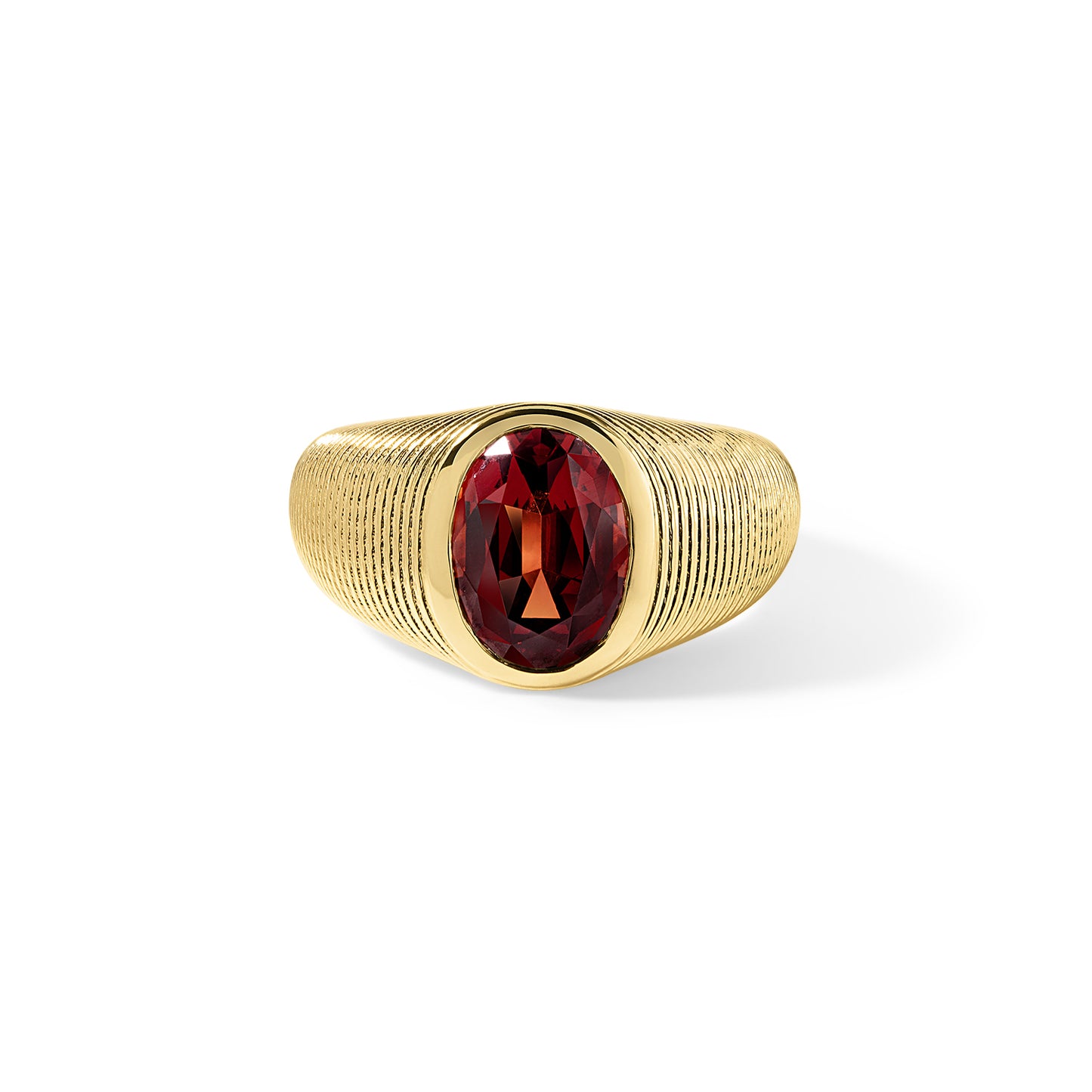 Cymbal Ring 4.96ct Malaya Garnet