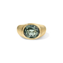 Cymbal Ring 6.90ct Green Tourmaline Oval