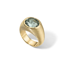 Cymbal Ring 6.90ct Green Tourmaline Oval