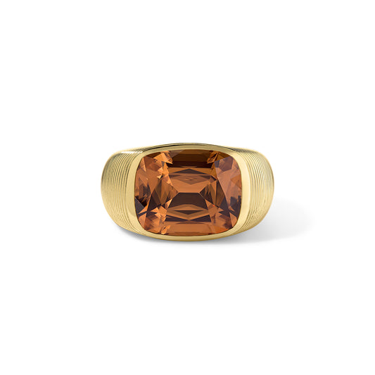 14.77ct Imperial Topaz Cushion Cymbal Ring