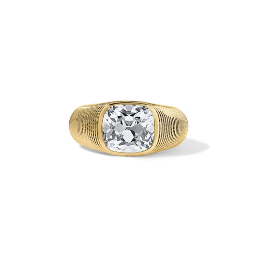4.25ct Old Mine Diamond Cymbal Ring