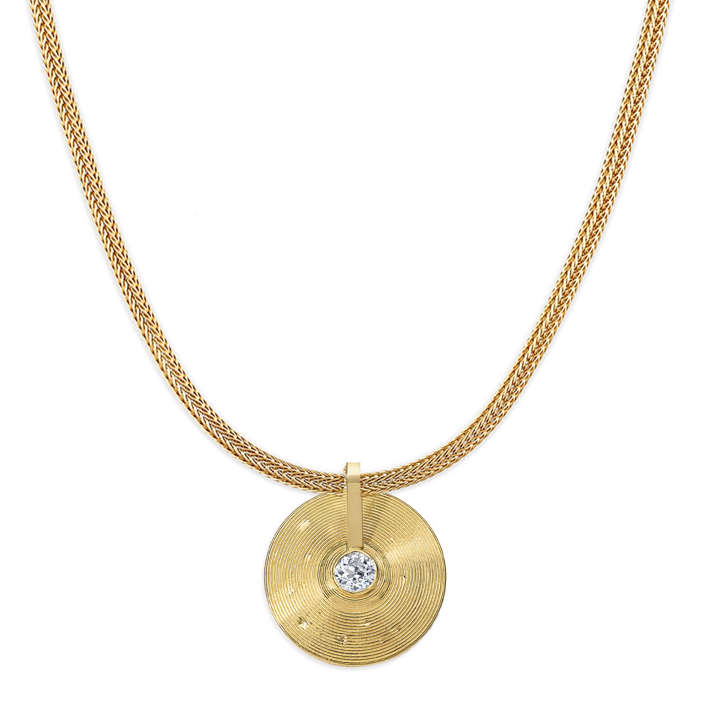 Small Cymbal Pendant - Diamond