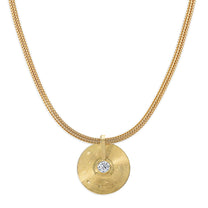 Small Cymbal Pendant - Diamond