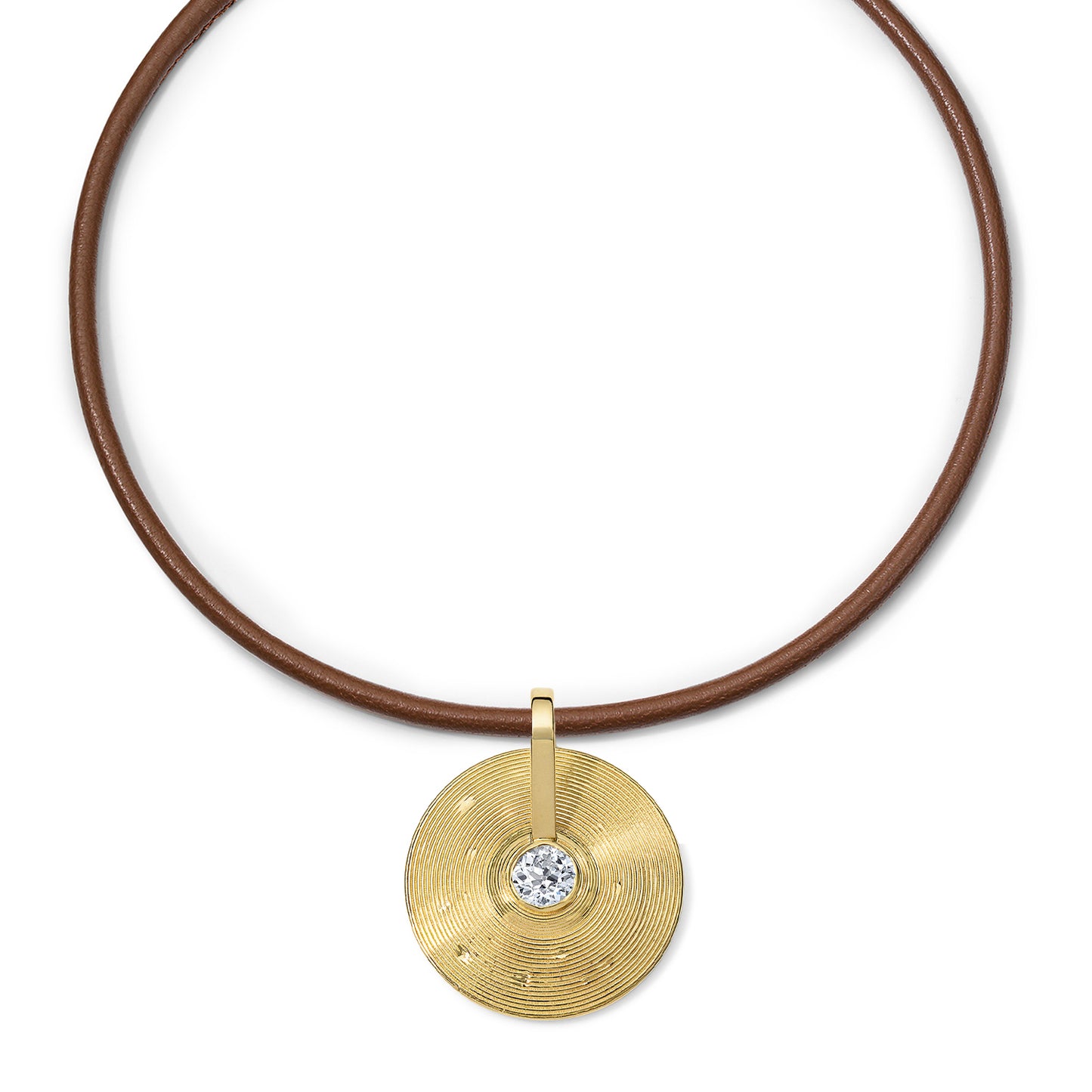 Small Cymbal Pendant - Diamond