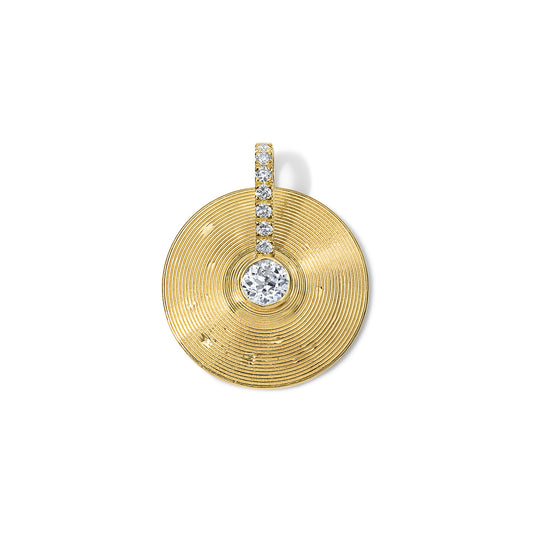 Small Cymbal Pendant - Diamond
