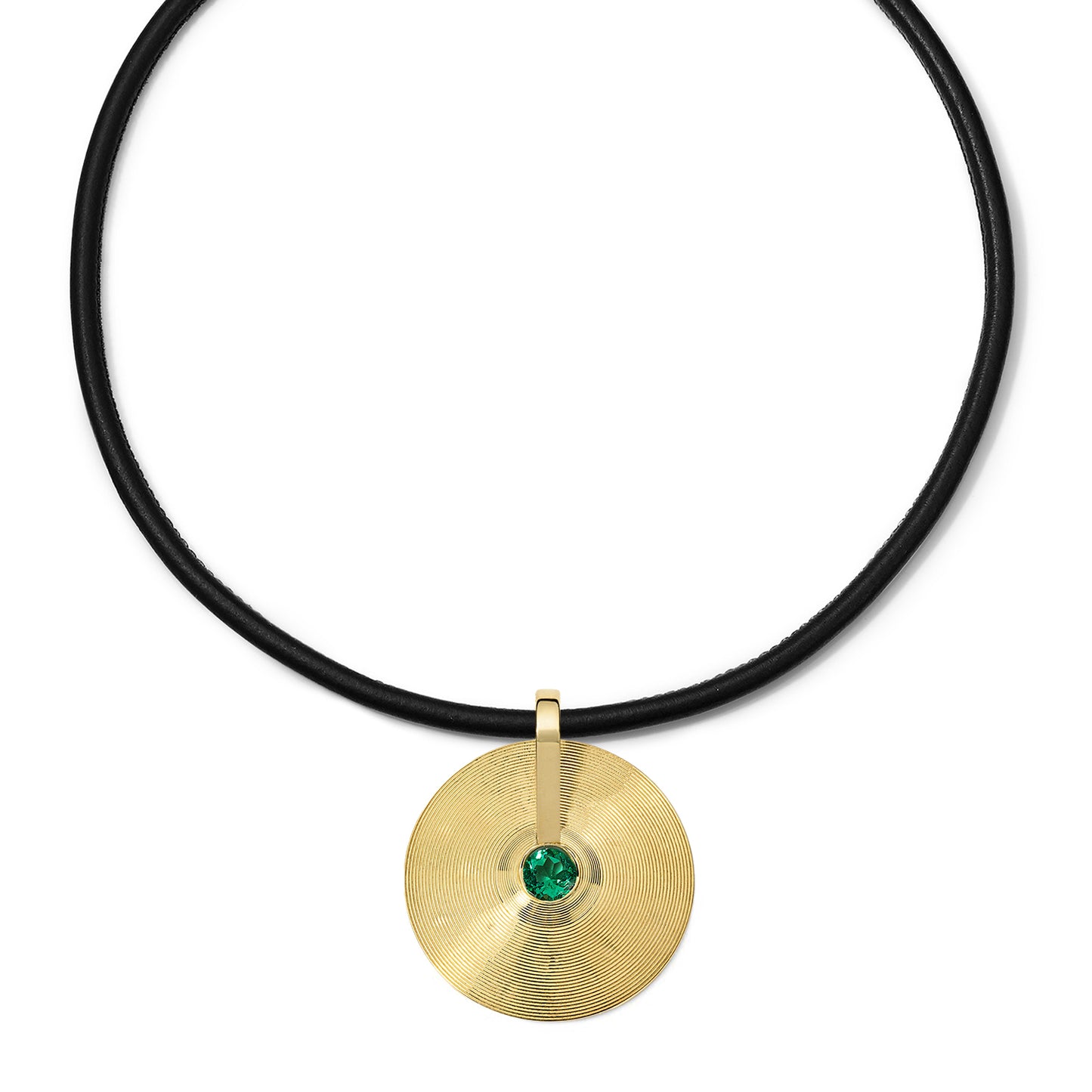 Medium Cymbal Pendant - Emerald