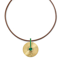Small Cymbal Pendant - Emerald
