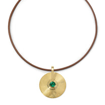 Small Cymbal Pendant - Emerald