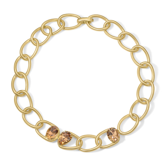 Form Collar 35.22tcw Champagne Zircon