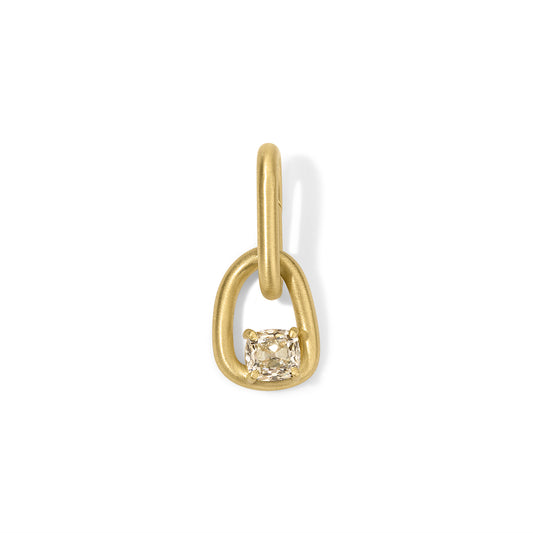 Form Pendant 1.14ct Champagne Diamond Cushion