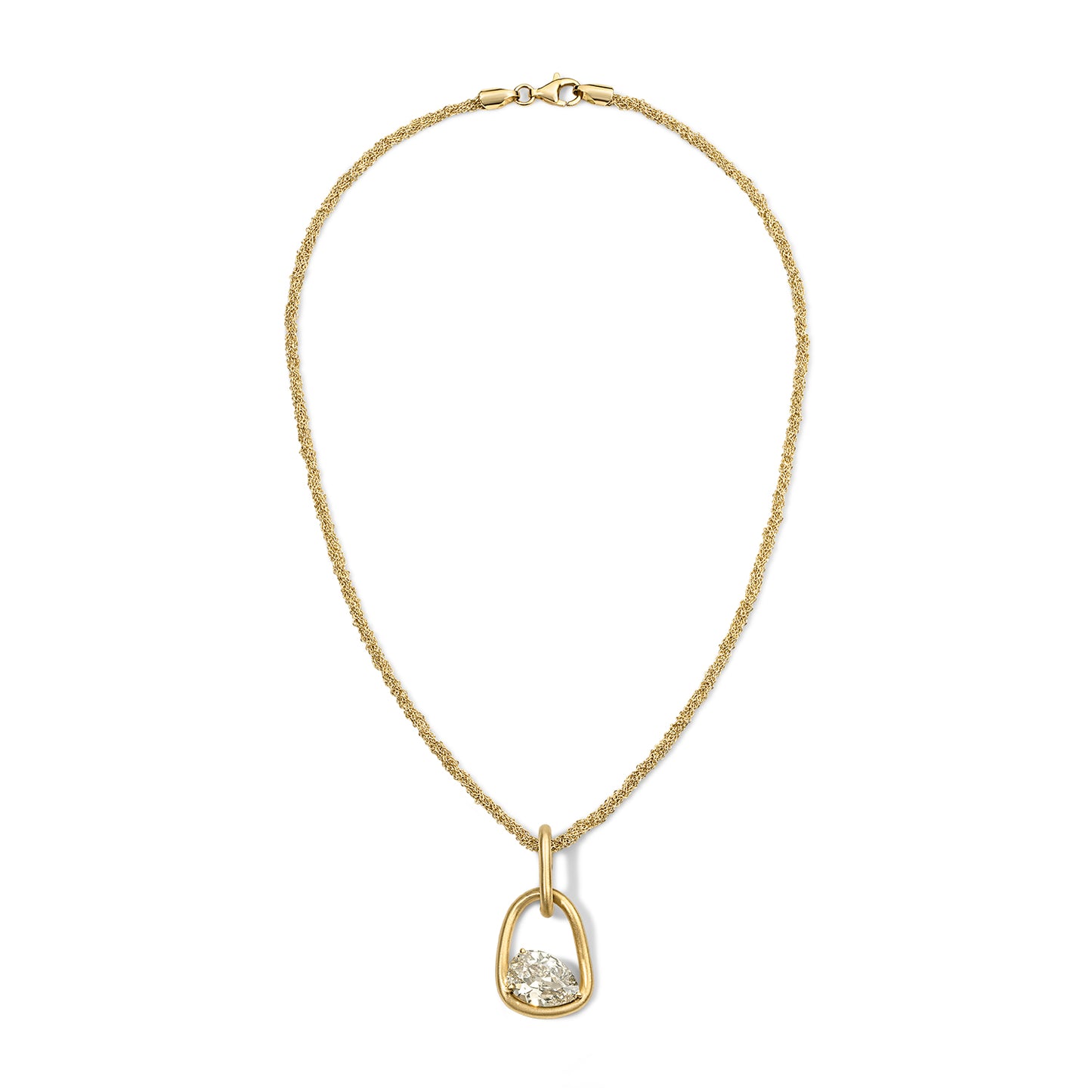 Form Pendant 4.49ct Pear Diamond