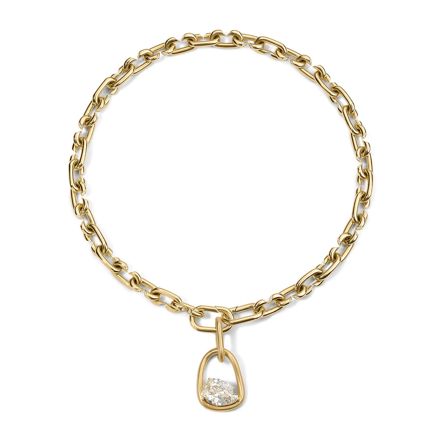 Form Pendant 4.49ct Pear Diamond
