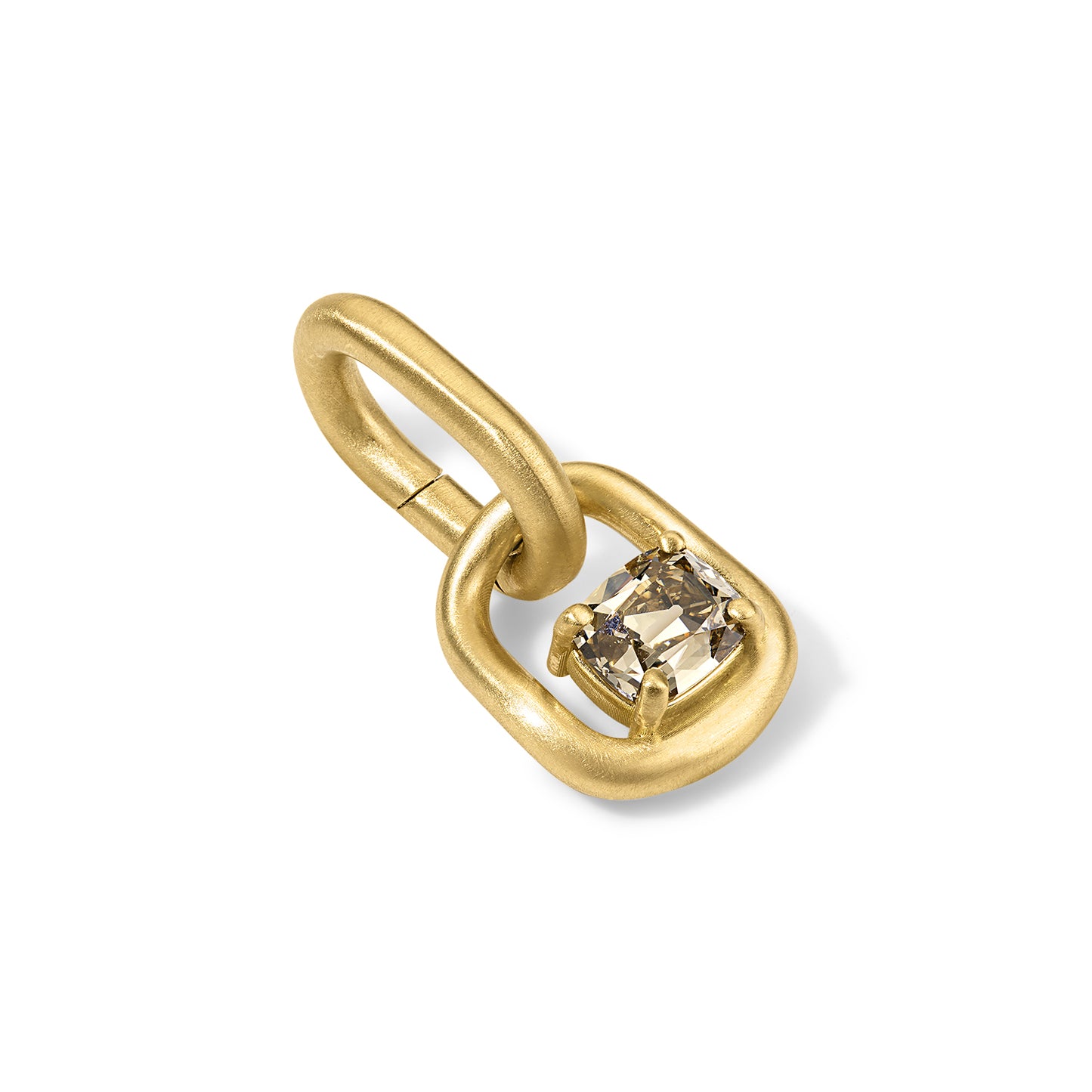 Form Pendant 1.00ct Champagne Diamond Cushion
