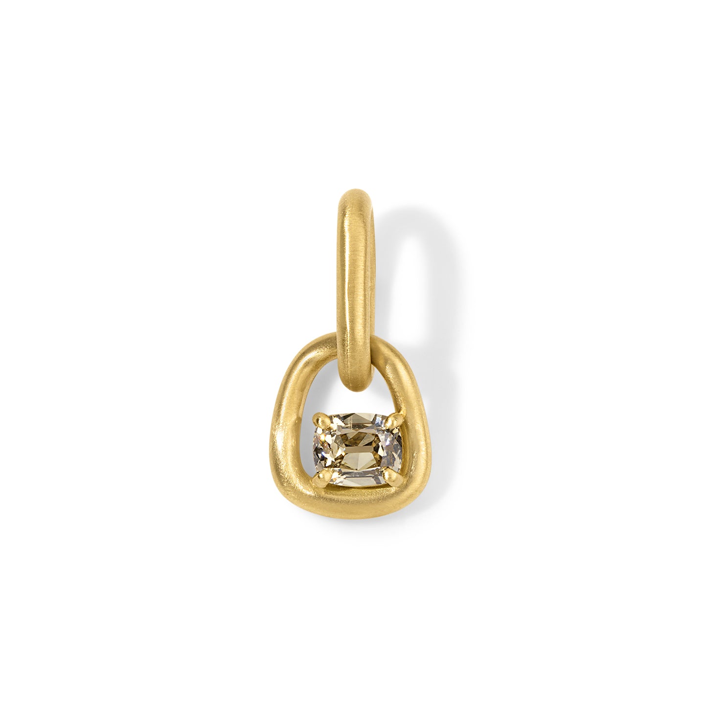 Form Pendant 1.00ct Champagne Diamond Cushion