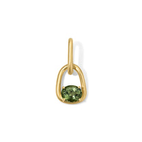 Form Pendant 2.50ct Green Tourmaline Oval