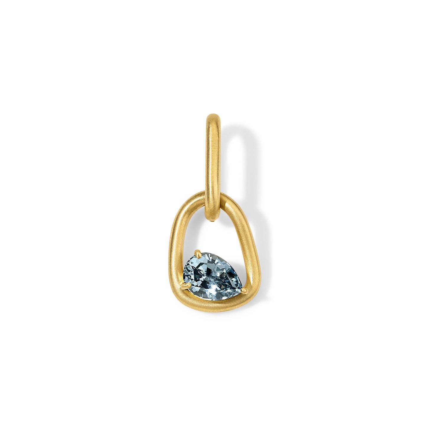 Form Pendant 2.86ct Gray Spinel Pear