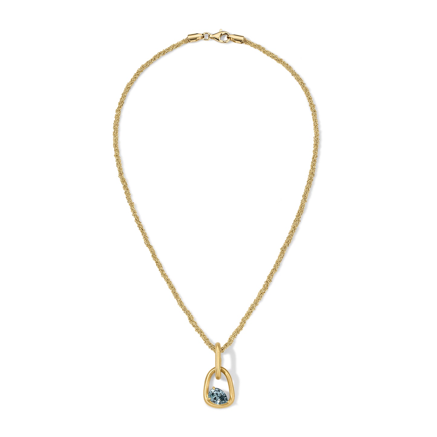 Form Pendant 2.86ct Gray Spinel Pear