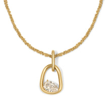 Form Pendant 3.42ct Antique Pear Diamond