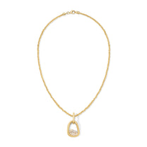 Form Pendant 3.42ct Antique Pear Diamond