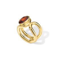Form Ring Single 6.38ct Spessartite Garnet Oval