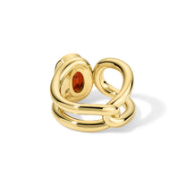 Form Ring Single 6.38ct Spessartite Garnet Oval