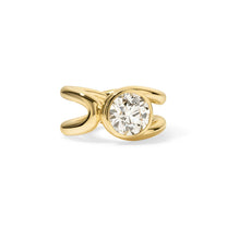 Form Ring Single 3.20ct Old European Diamond