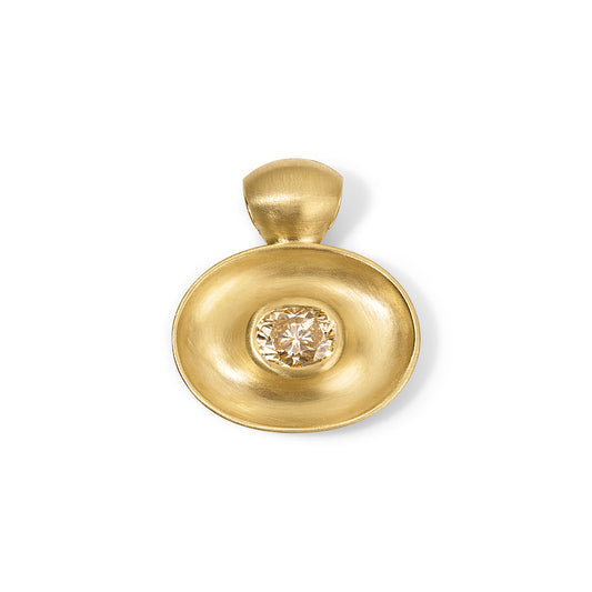 1.10ct Antique Diamond Gong Pendant