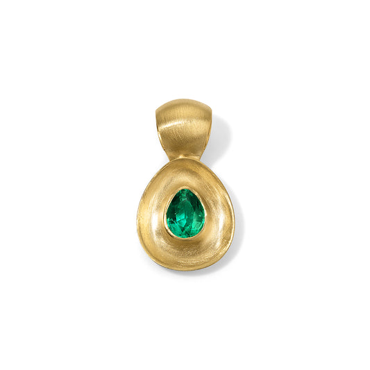 0.90ct Emerald Gong Pendant