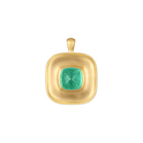 23.00ct Emerald Sugarloaf Cabochon Gong Pendant