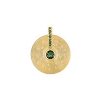 Small Cymbal Pendant - Green Tourmaline