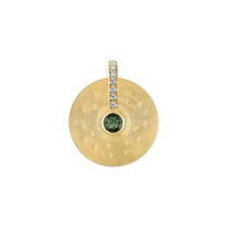 Small Cymbal Pendant - Green Tourmaline