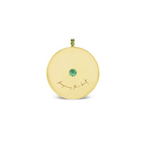 Medium Cymbal Pendant - Green Tourmaline