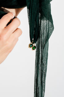 Tennessee Round Earrings in Tourmaline