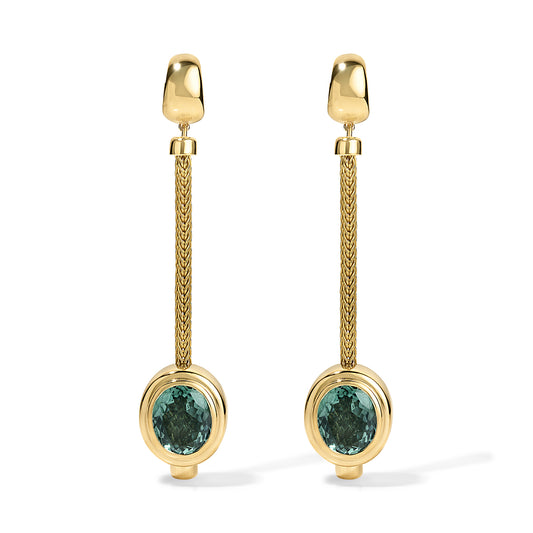 6.00ct Blue Tourmaline Josephine Earrings