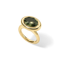 5.21ct Green Tourmaline Oval Josephine Ring