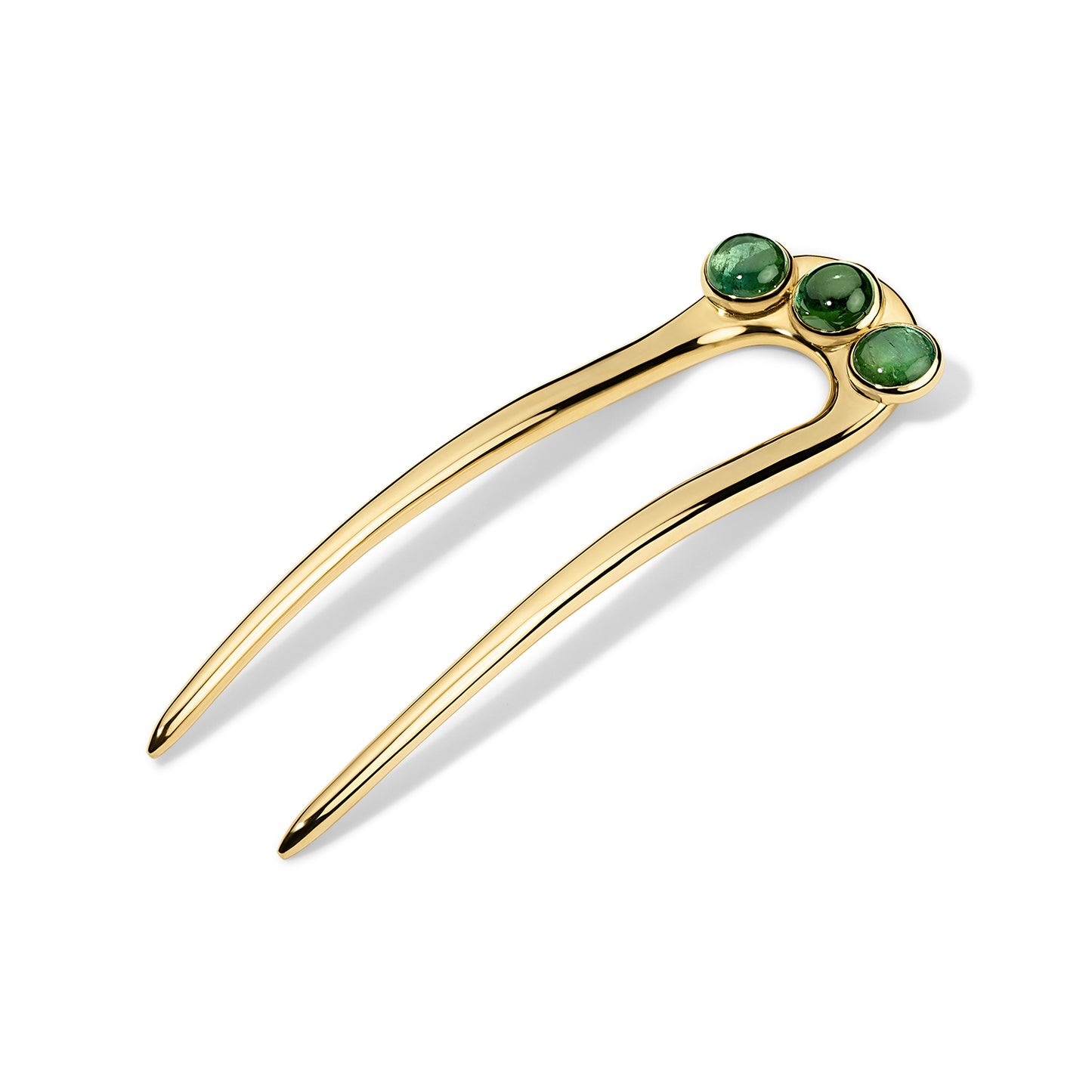 Lady Hair Pin 12.43tcw Green Tourmaline