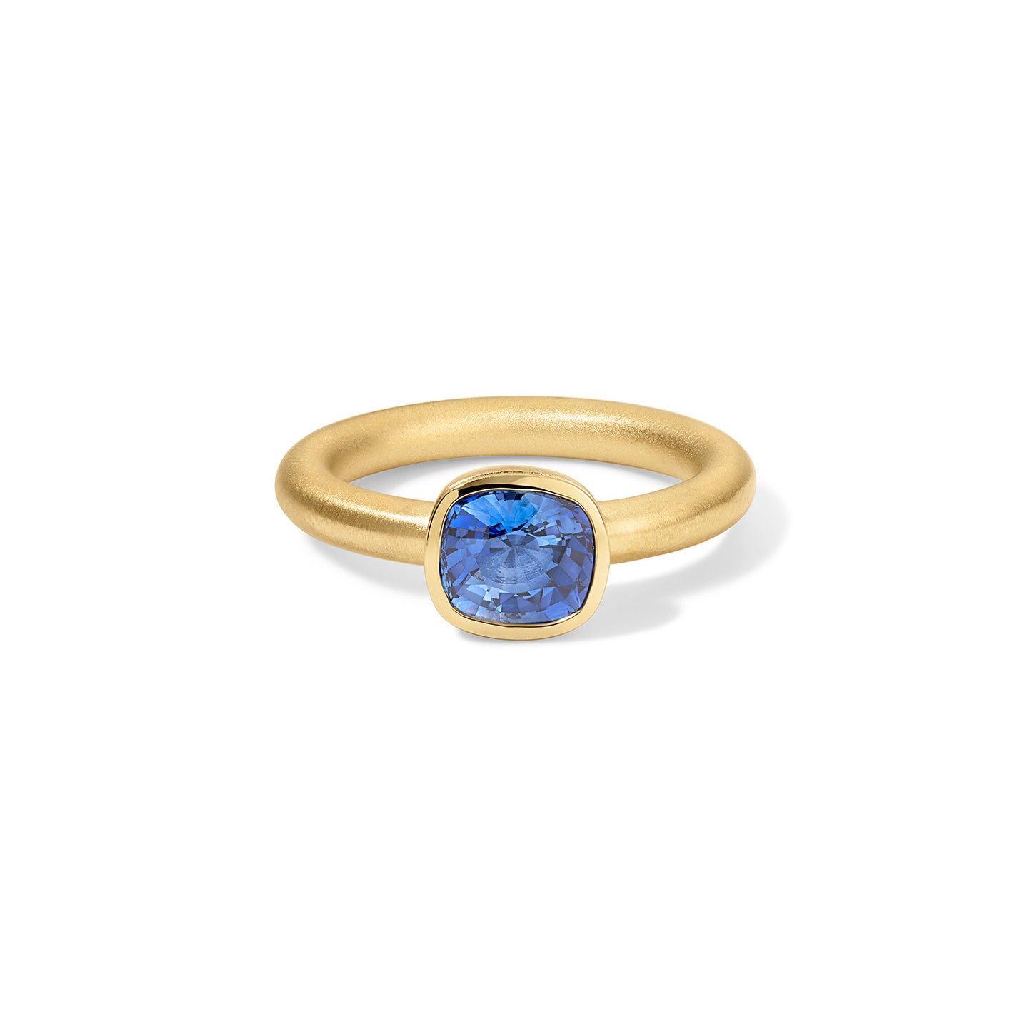 Lady Ring 1.73ct Blue Sapphire Cushion