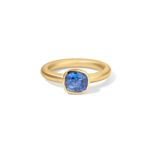 Lady Ring 1.73ct Blue Sapphire Cushion