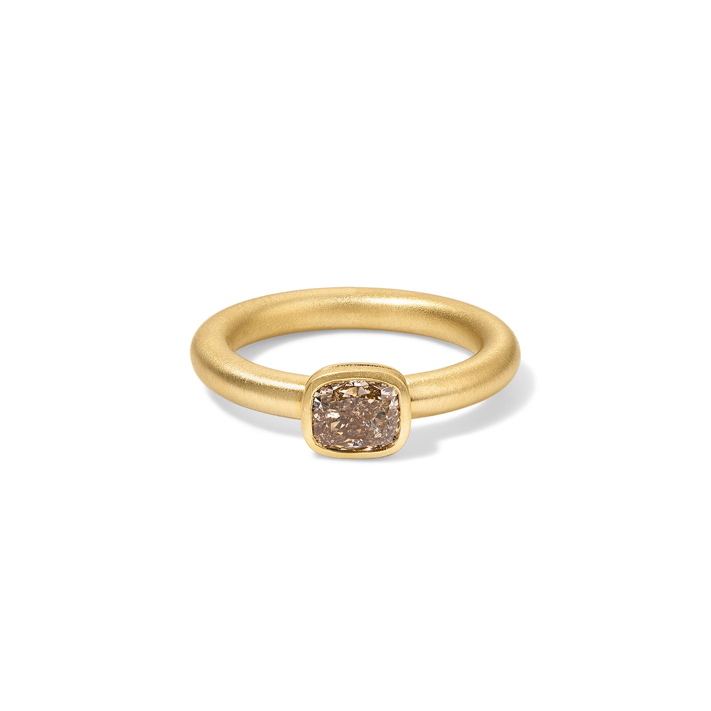 Lady Ring 0.95ct Champagne Cushion Diamond