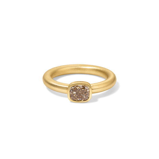 Lady Ring 0.95ct Champagne Cushion Diamond